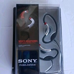 Sony MDR‑AS20J Sport Headphones • New NOS • Active Style Soft Loop Hangers